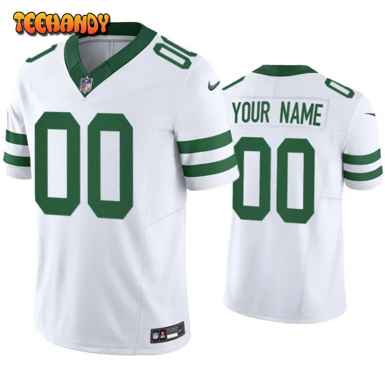 New York Jets Custom White Legacy Limited Jersey