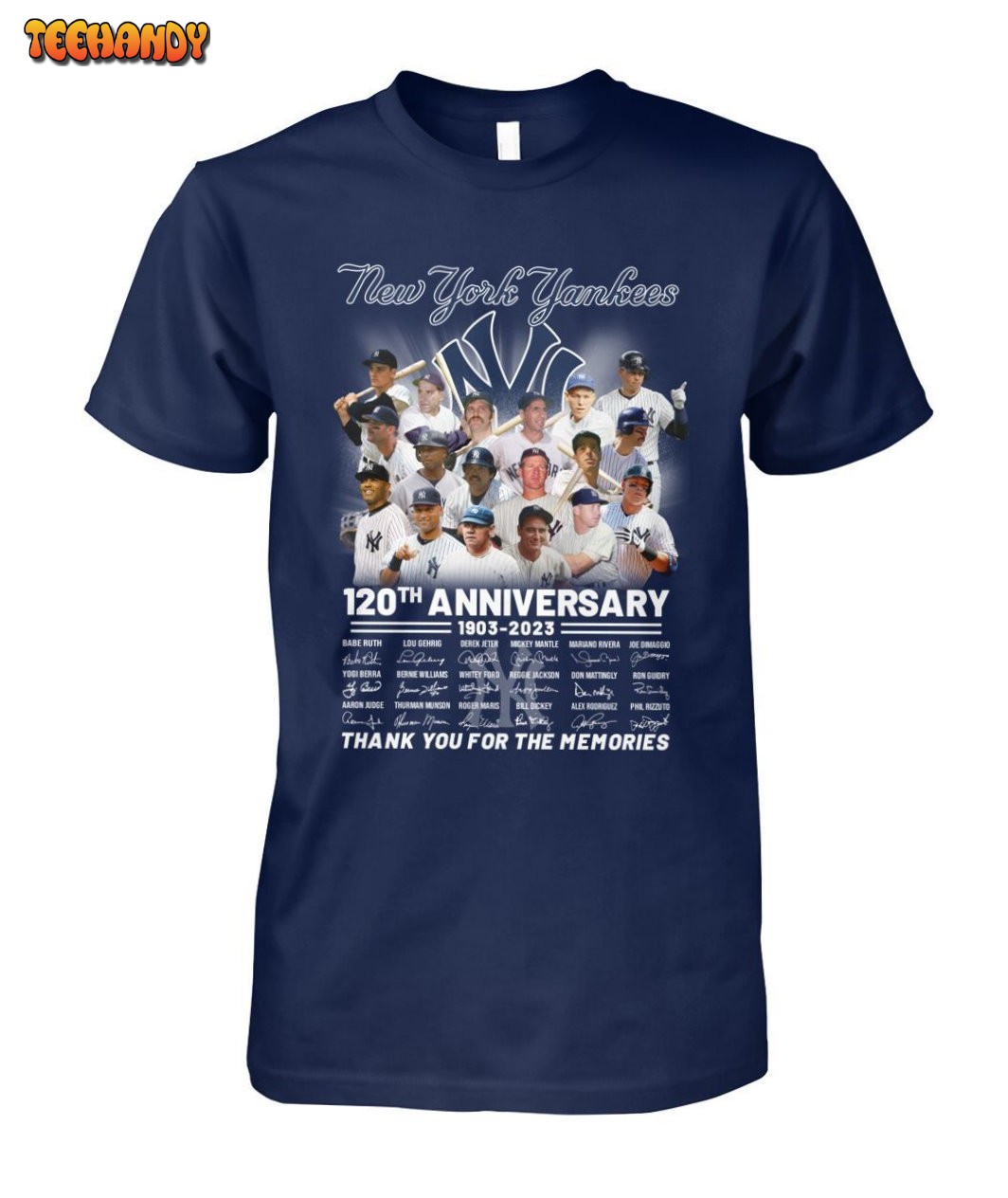 New York Yankees 120th Anniversary 1903 – 2023 Thank You For The Memories T- Shirt