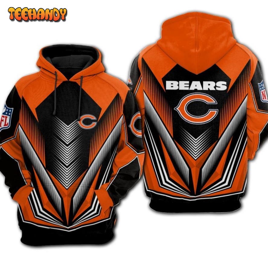 Nfl Chicago Bears Fullover Hoodie For Fan Newest Design 3D Hoodie