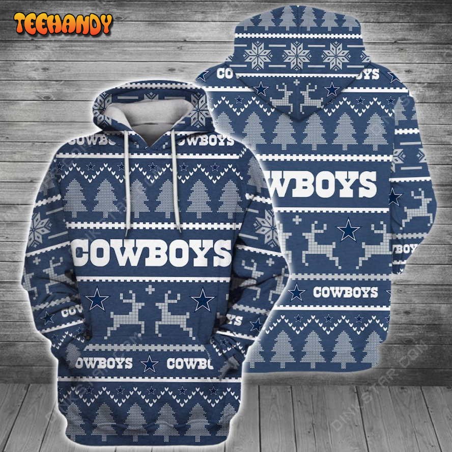 Nfl Dallas Cowboys Ugly 3d Hoodie