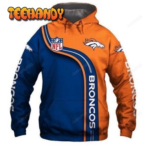 Nfl Denver Broncos 2020 Pullover And Zippered Hoodies Custom 3d Graphic