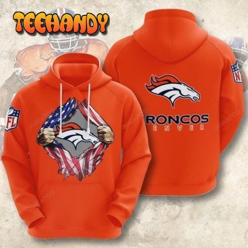 Nfl Denver Broncos American Ripped 2020 Pullover And Zippered Hoodies