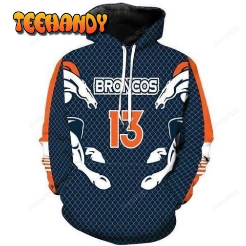 Nfl Denver Broncos Number 13 2020 Pullover And Zippered Hoodies Custom