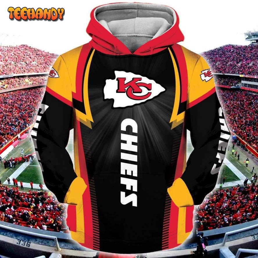 Nfl Kansas City Chiefs 3D Hoodie For Men All Over Printed