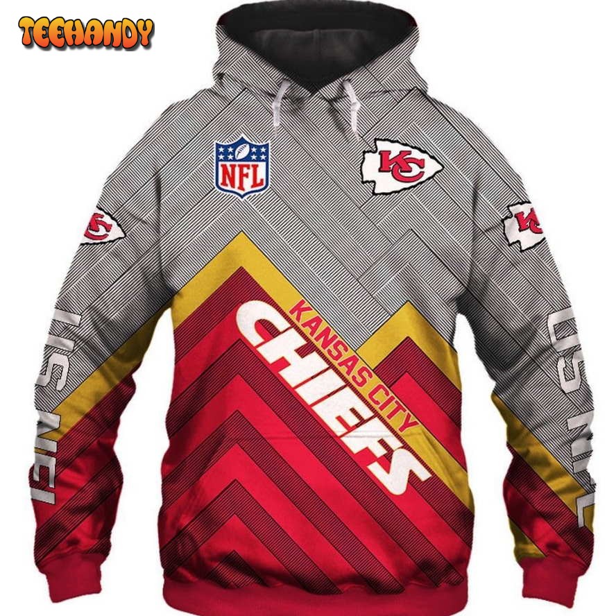 NFL Kansas City Chiefs All Over Printed 3D Hoodie Sweatshirt