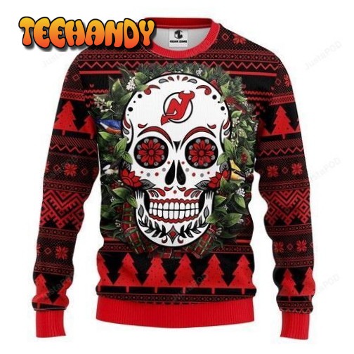 Nhl New Jersey Devils Ugly Christmas Sweater, All Over Print Sweatshirt