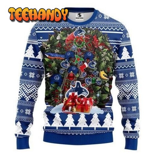 Nhl Vancouver Canucks Tree Ugly Christmas Sweater