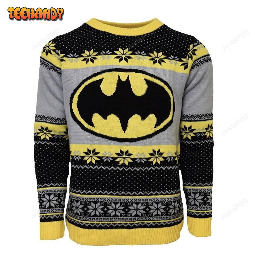 Official Batman Christmas Ugly Sweater, Ugly Sweater, Christmas Sweaters