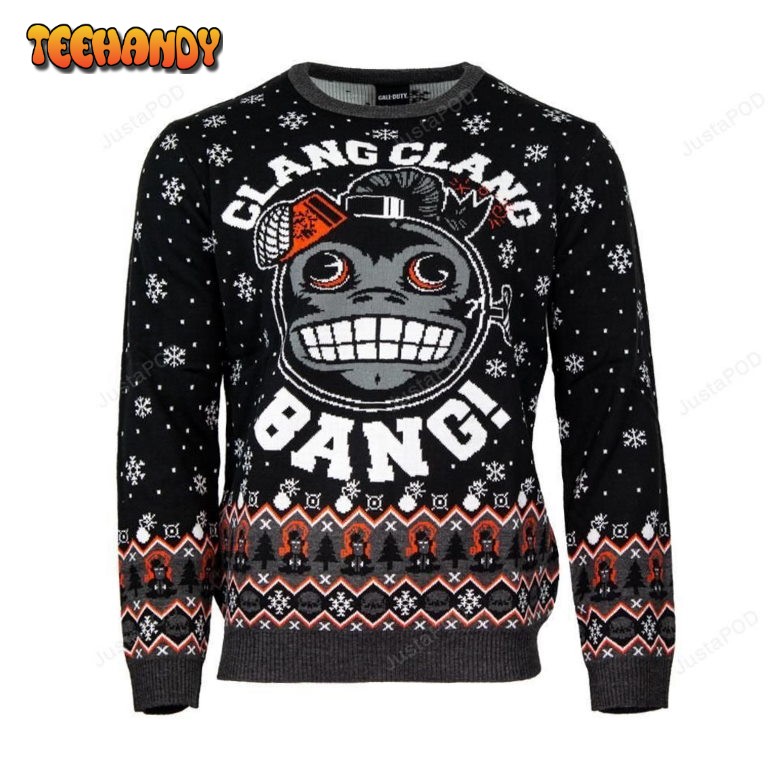 Official Call of Duty Monkey Bomb Ugly Sweater, Ugly Sweater