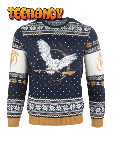 Official Harry Potter Hedwig Christmas Ugly Sweater, Ugly Sweater