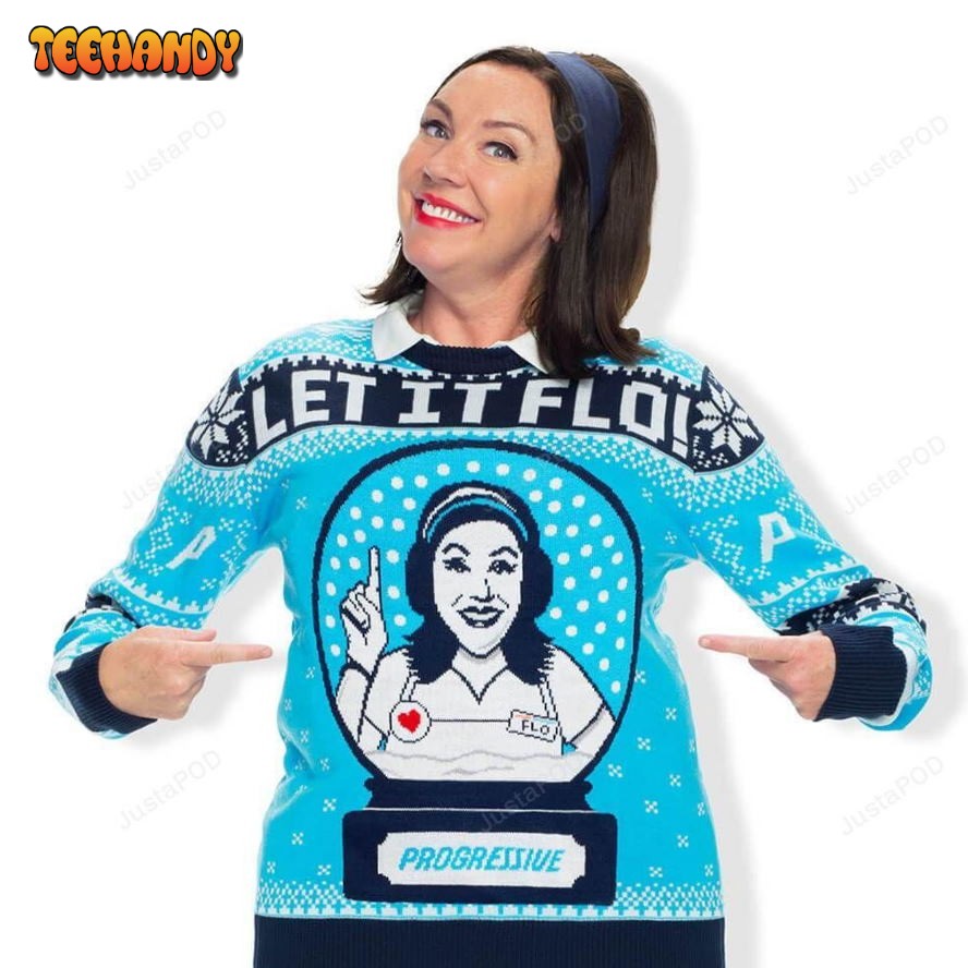 Official Progressive “Let It Flo!” Deana Marie For Unisex Ugly Christmas Sweater