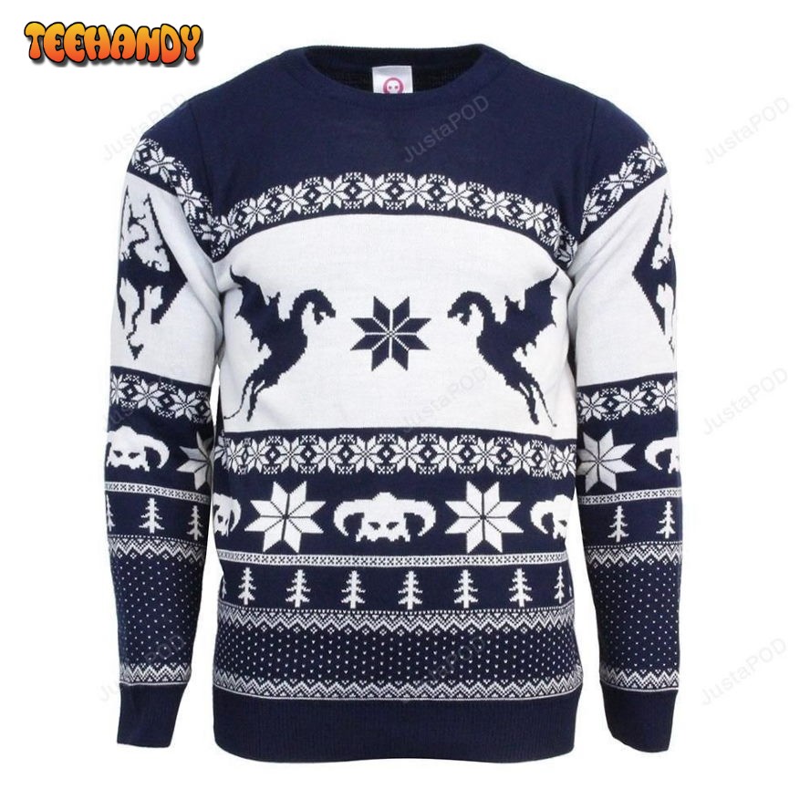 Official Skyrim Christmas Ugly Sweater, Ugly Sweater, Christmas Sweaters