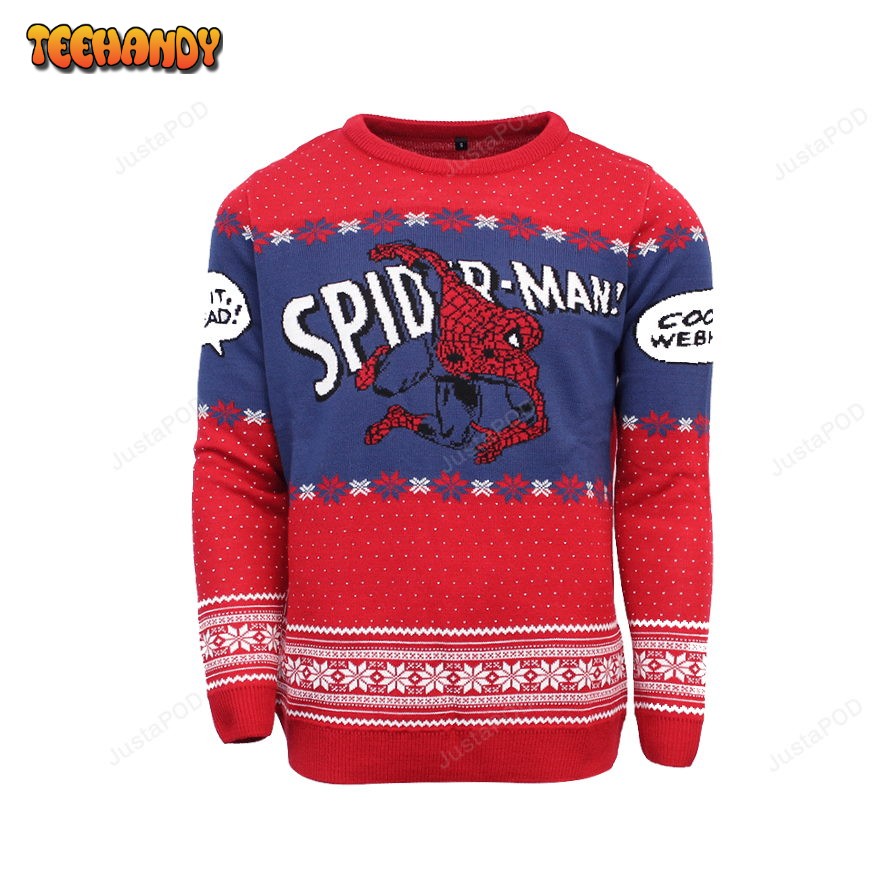 Official Spider-Man ‘Cool It Webhead’ Ugly Sweater, Ugly Sweater