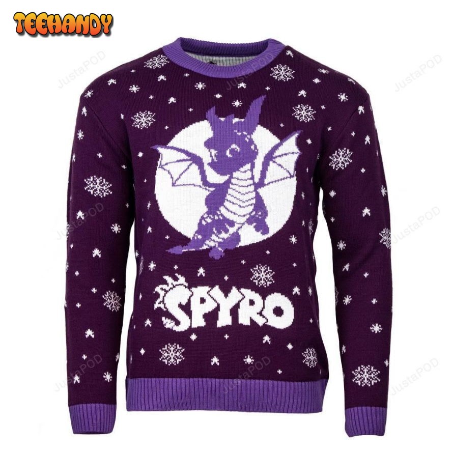 Official Spyro the Dragon Christmas Ugly Sweater, Ugly Sweater