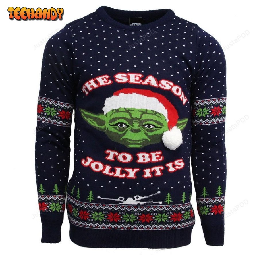 Official Star Wars Master Yoda Ugly Sweater, Ugly Sweater