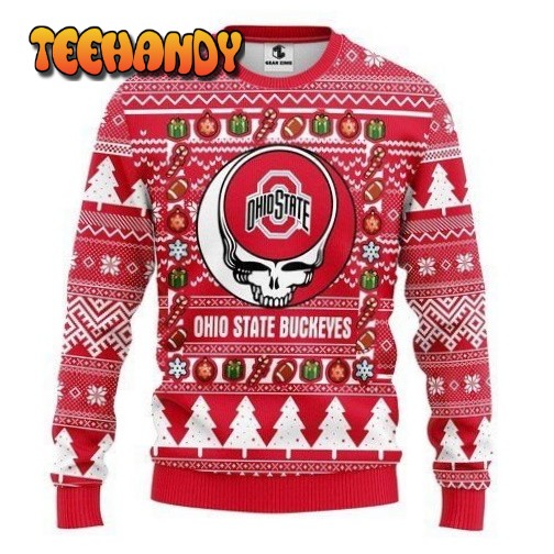 Ohio State Buckeyes Grateful Dead For Unisex Ugly Christmas Sweater