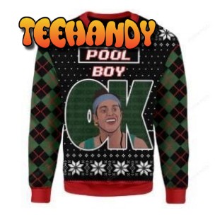 OK Pool Boy Christmas Ugly Christmas Sweater, All Over Print Sweatshirt