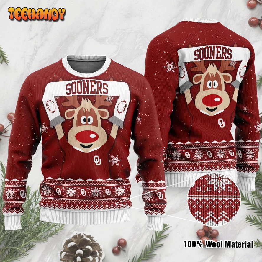 Oklahoma Sooners Funny Ugly Christmas Sweater, Ugly Sweater