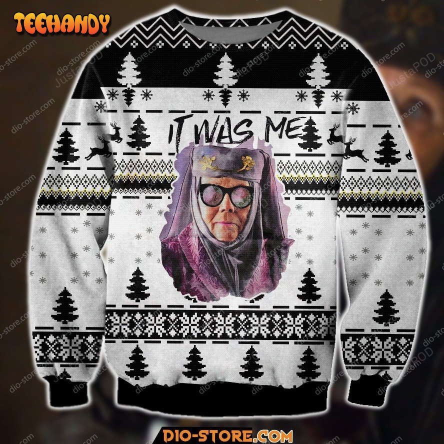 Olenna Tyrell It Was Me Ugly Christmas Sweater, All Over Print Sweatshirt