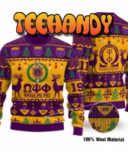 Omega Psi Phi Limited Edition Ugly Christmas Sweater, All Over Print Sweatshirt