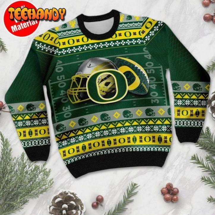 Oregon Ducks Ugly Christmas Sweater, All Over Print Sweatshirt, Ugly Sweater