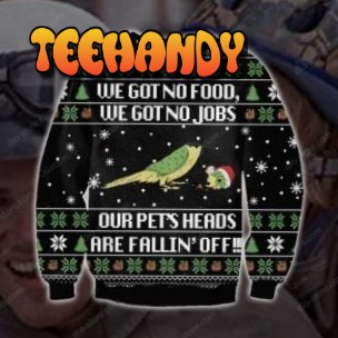 Our Pets Heads Are Falling Off Knitting Ugly Christmas Sweater, Ugly Sweater