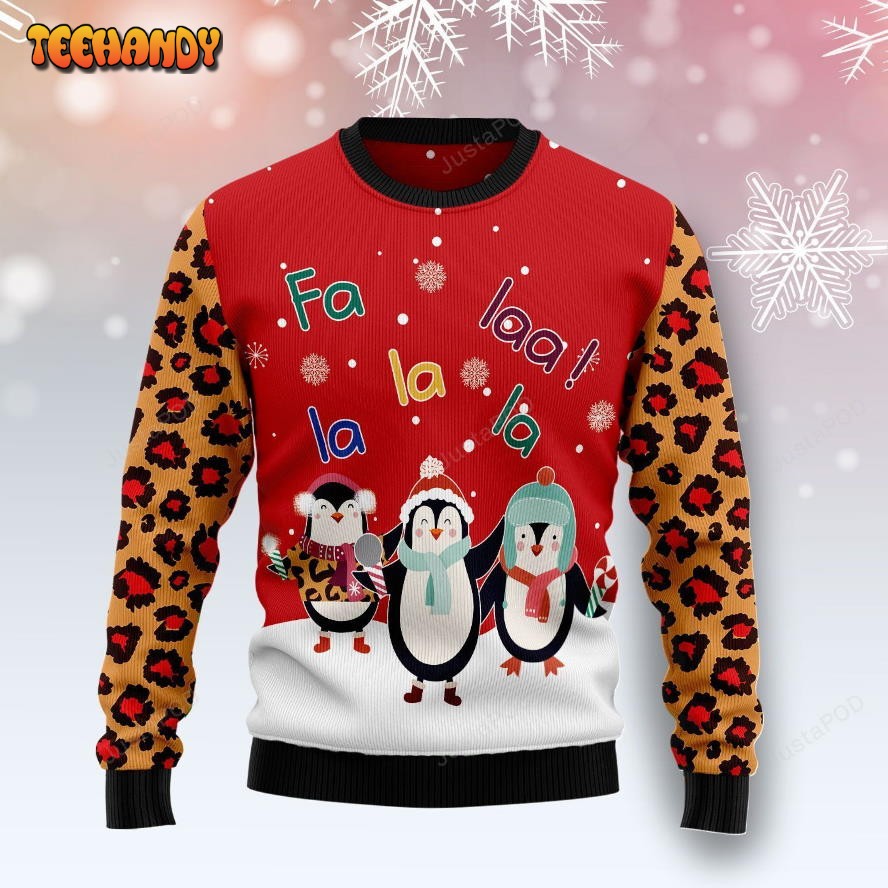 Penguin Christmas Song Ugly Christmas Sweater, Ugly Sweater