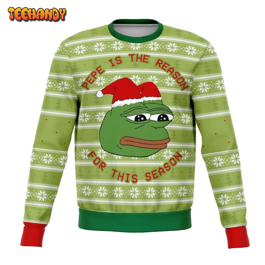 Pepe The Frog Dank Ugly Christmas Sweater, All Over Print Sweatshirt,