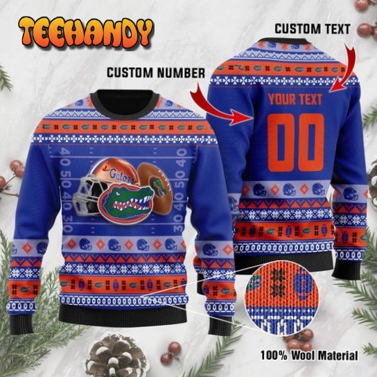 Personalized Custom Name And Number Florida Gators For Fans Ugly Sweater