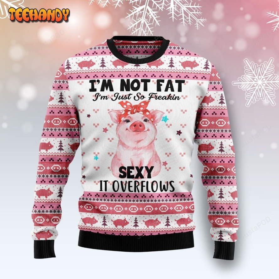 Pig Overflows Ugly Christmas Sweater, Ugly Sweater, Christmas Sweaters