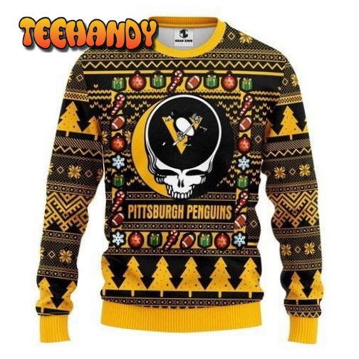 Pittsburgh Penguins Grateful Dead For Unisex Ugly Christmas Sweater