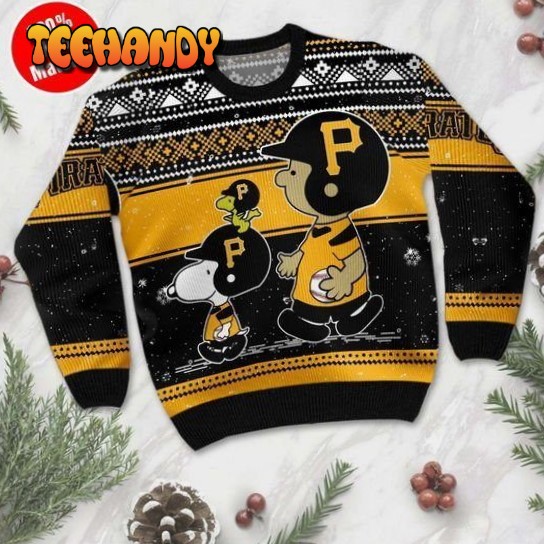 Pittsburgh Pirates Charlie Brown And Snoopy Ugly Christmas Sweater