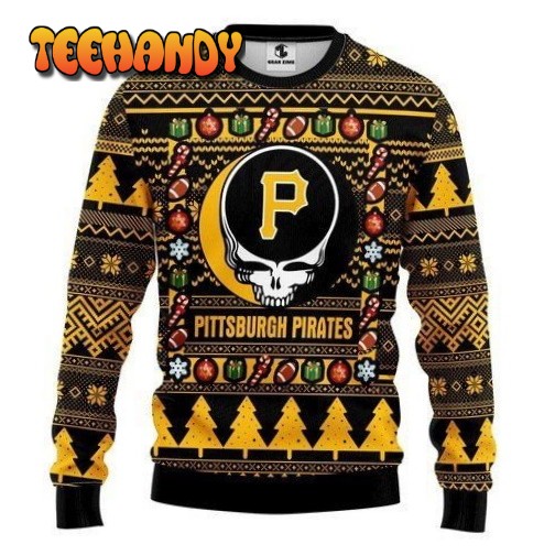 Pittsburgh Pirates Grateful Dead For Unisex Ugly Christmas Sweater