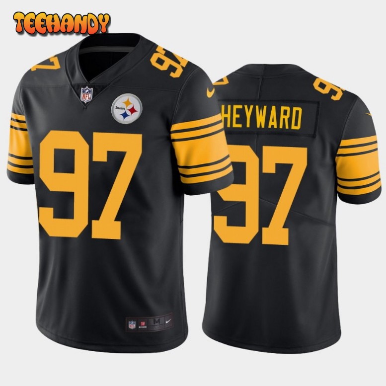 Pittsburgh Steelers Cameron Heyward Black Color Rush Limited Jersey