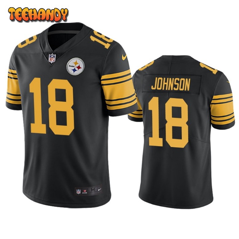 Pittsburgh Steelers Diontae Johnson Black Color Rush Limited Jersey