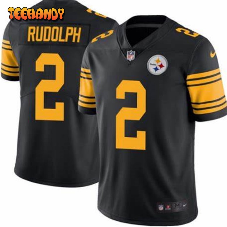 Pittsburgh Steelers Mason Rudolph Black Color Rush Limited Jersey