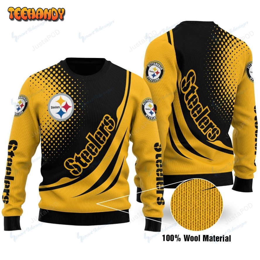 Pittsburgh Steelers Ugly Christmas Sweater, All Over Print Sweatshirt