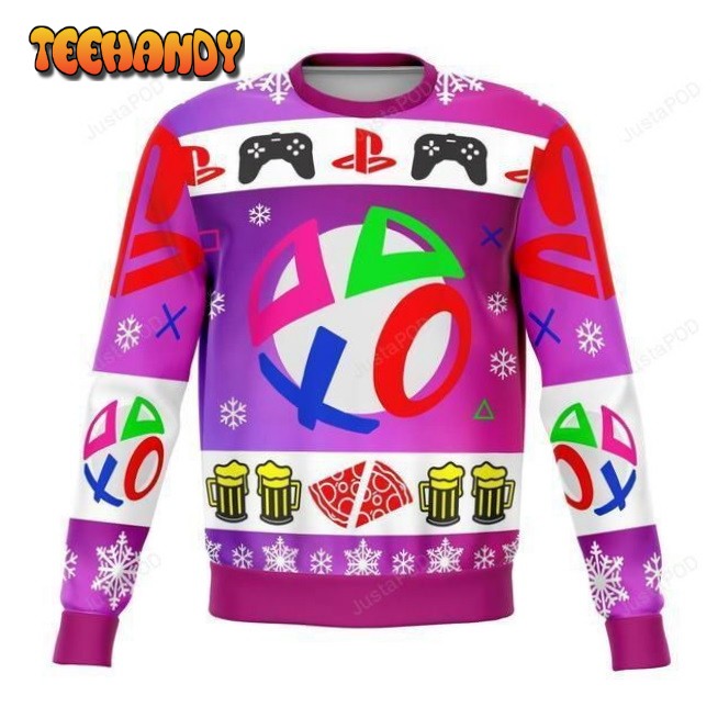 Playstation Ugly Christmas Sweater, Ugly Sweater, Christmas Sweaters