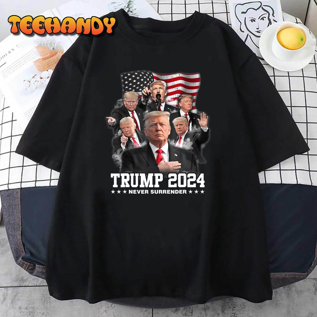 President Donald J Trump 2024 Never Surrender TShirt