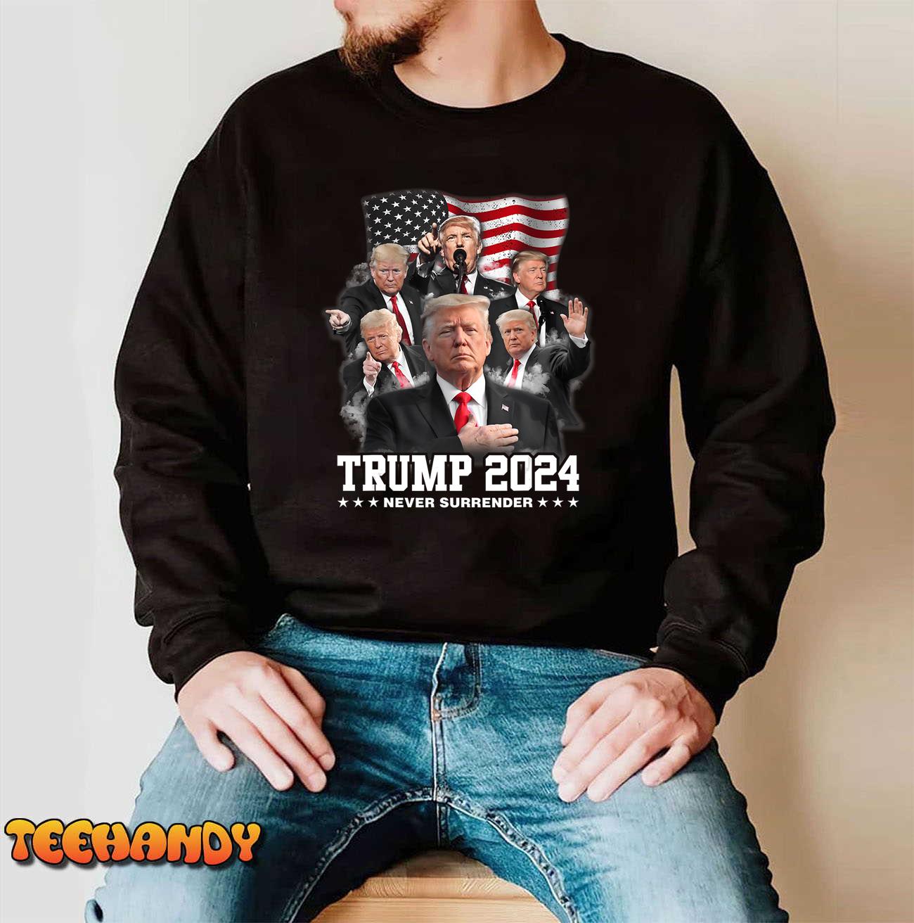 President Donald J Trump 2024 Never Surrender T-Shirt