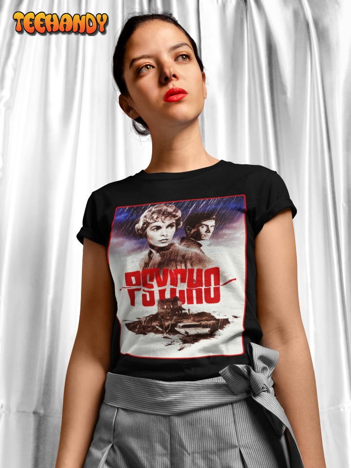 Psycho Poster T Shirt, Vintage Horror Movie Shirt, 60’s Movie T Shirt