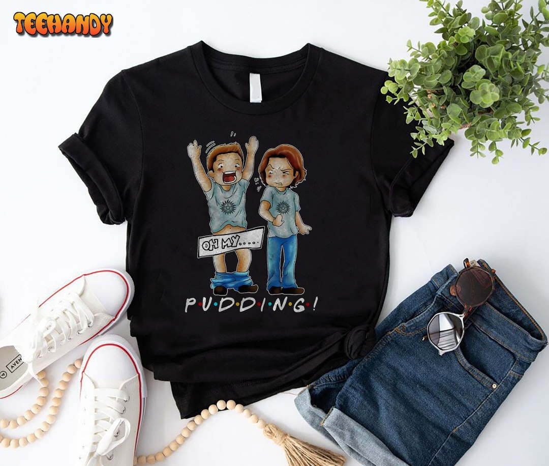 Pudding Dean & Sam Winchester Funny Supernatural T-Shirt