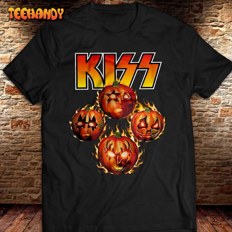 Pumpkin Kiss Band Gene Simmons Halloween T-Shirt