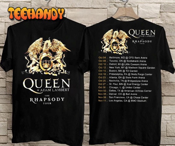 Queen Adam Lambert The Rhapsody Tour 2023 T-Shirt