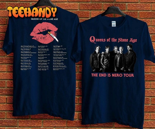 Queens of the Stone Age The End is Nero Tour 2023 T-Shirt