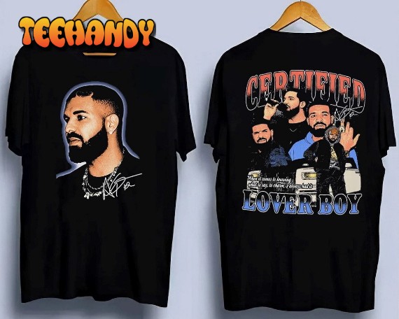 Rapper Drake T-Shirt, Certified Lover Boy Double Sided T-Shirt