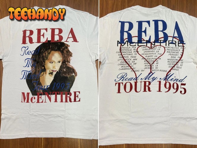 REBA MCENTIRE Read My Mind 1995 Tour T-Shirt, Reba Tour 1995 T-Shirt