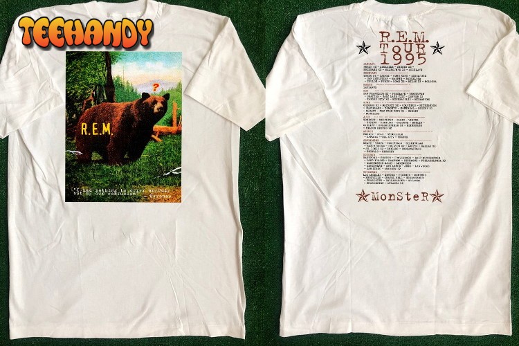 REM Bear Nature Monster Concert Tour 1995 T-Shirt