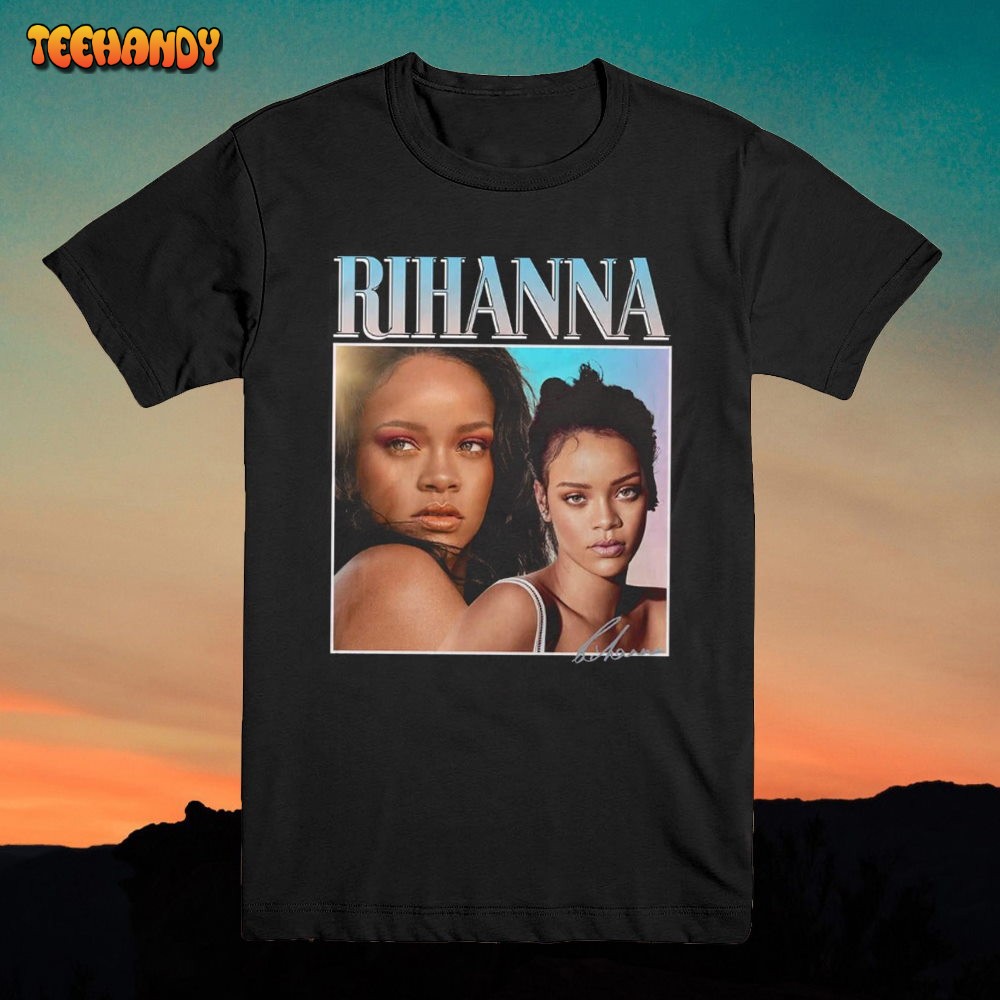 Rihanna T Shirt Vintage 90S Inspired DESIGN THROWBACK T-Shirt