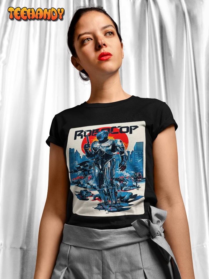 Robocop Soft T-Shirt, Robocop Movie Poster Vintage 80s Movie T Shirt